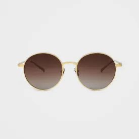 Golden Framed Sunglass,  Luna Gold - By Bird Eyewear