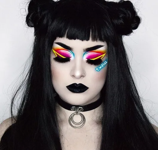 'Gothika' Black Goth Double O Ring choker