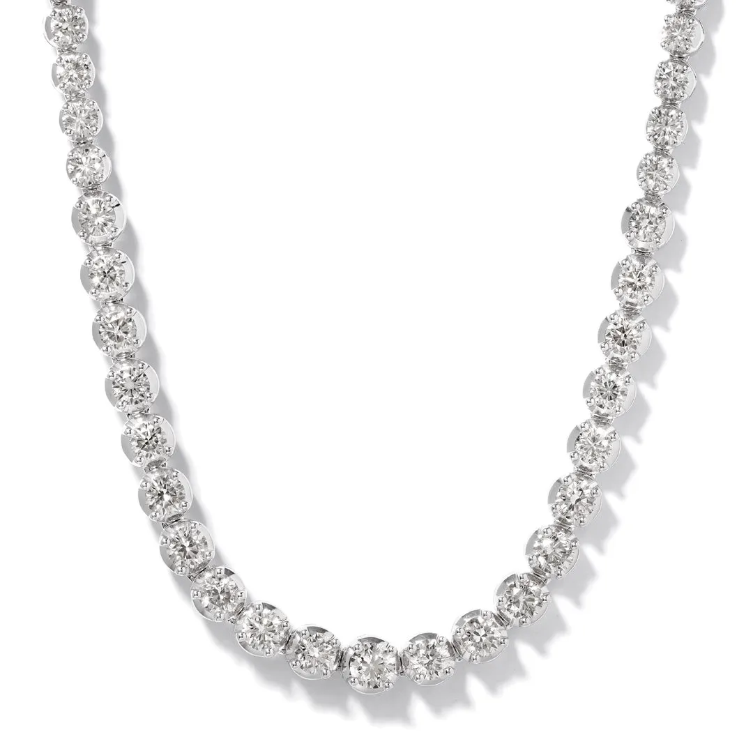 Graduated Tennis Necklace - 27Ct