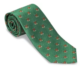 Green Fox Mask Necktie - F2005