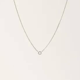 Halo Mini Necklace Silver