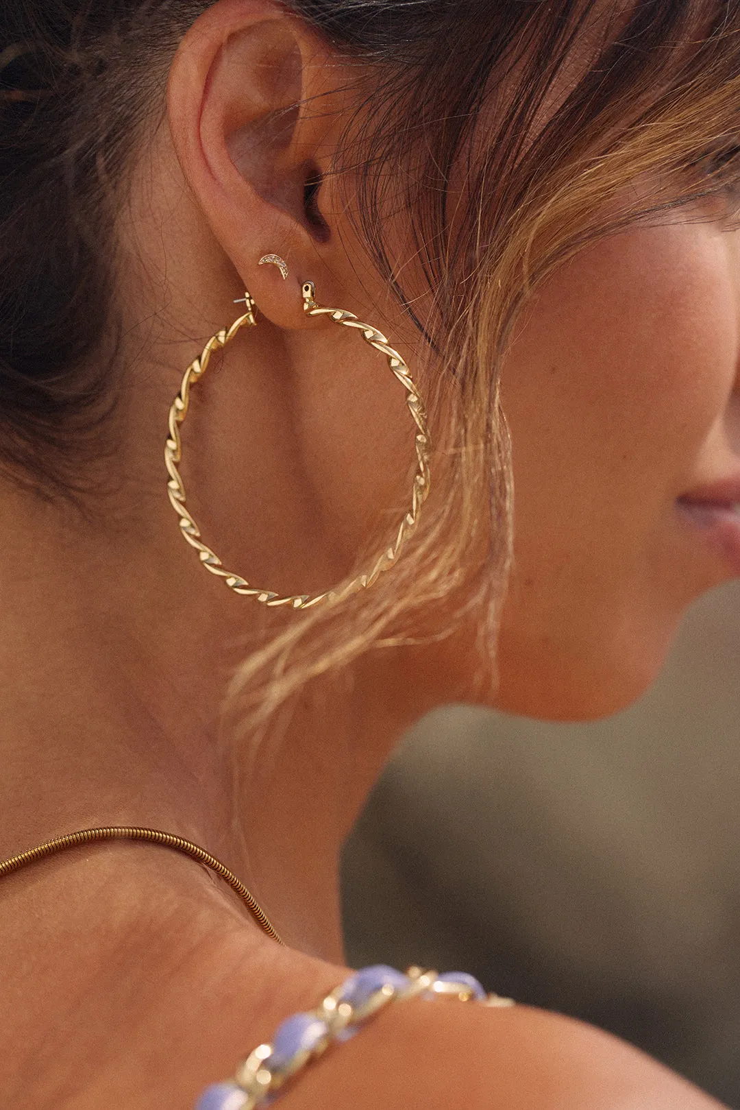 Hanalei Twisted Hoops | Sivan Ayla x Luv Aj