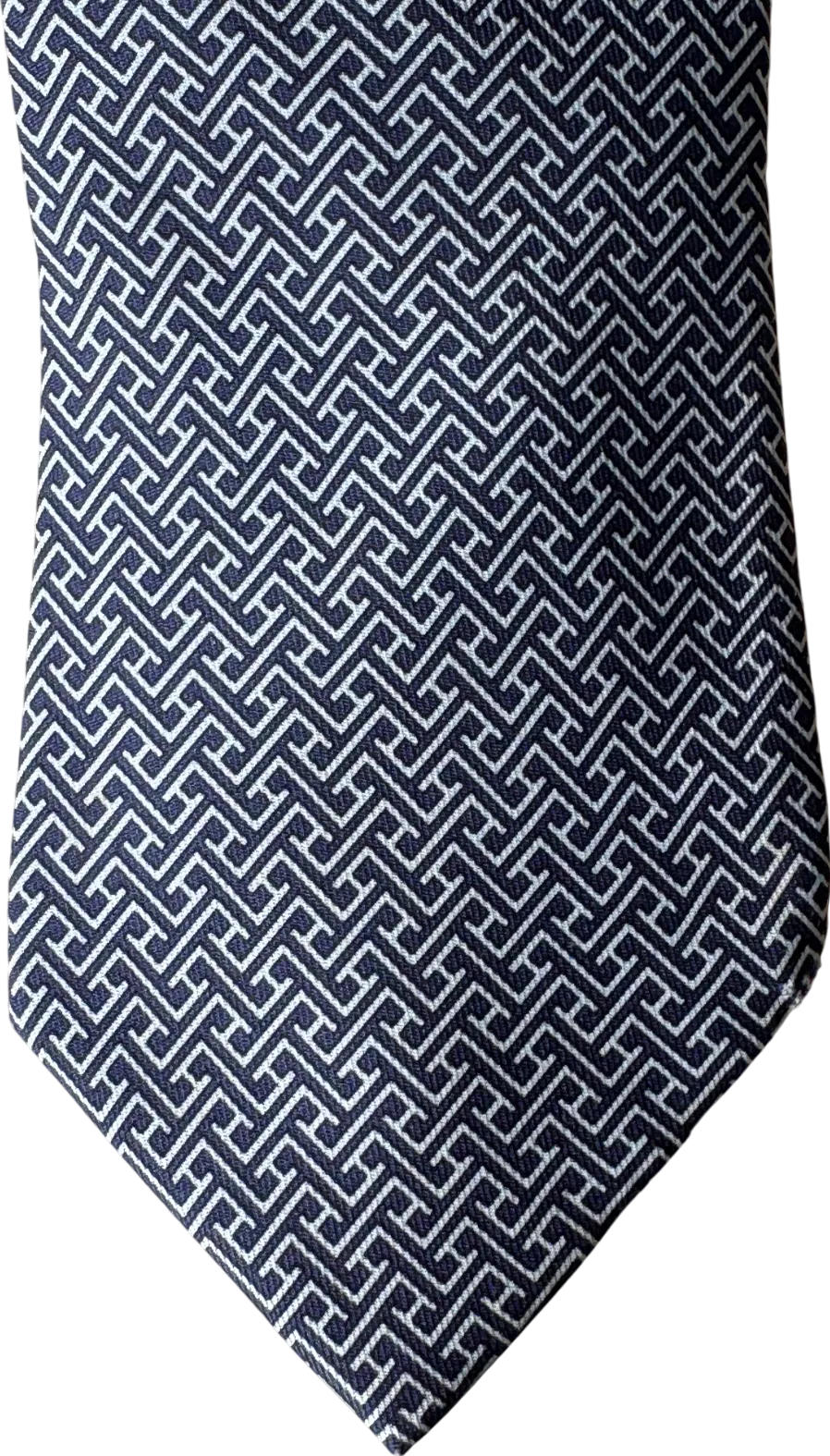 Hermès Blue Hermes 100% Silk Neck Tie 605735