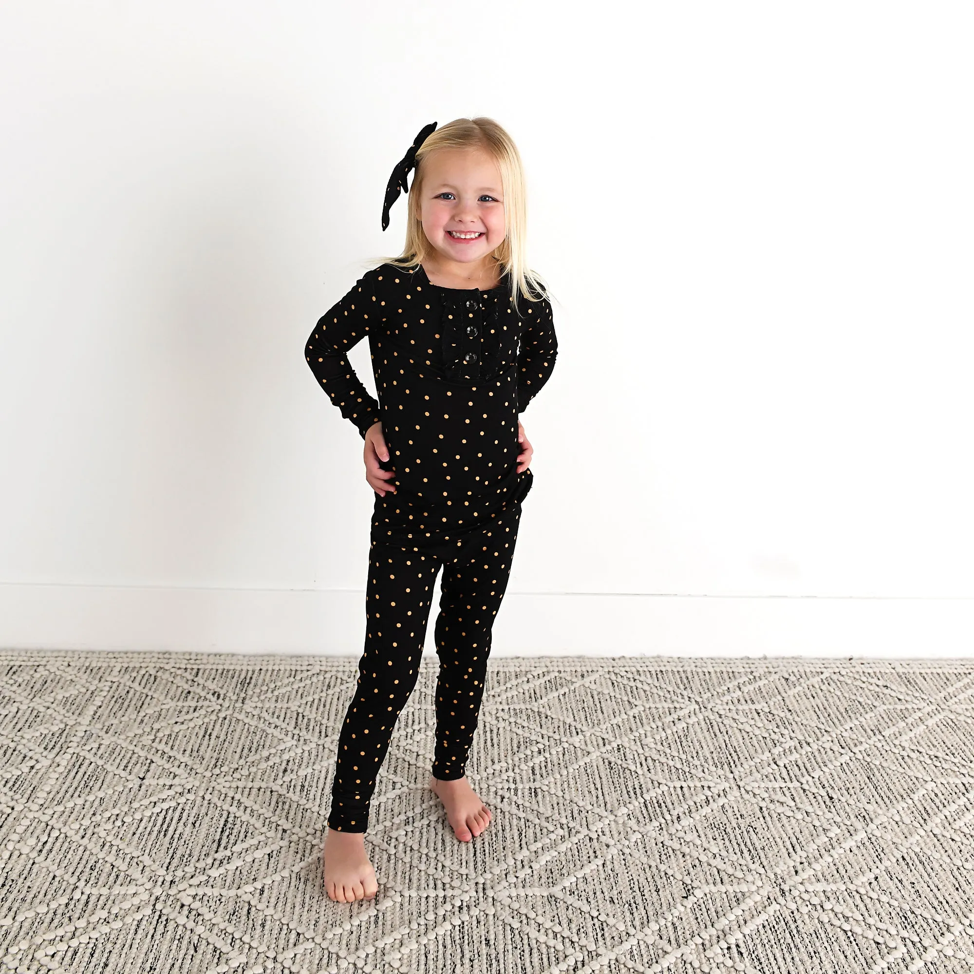 Hope Gold Dot CLIP BOW
