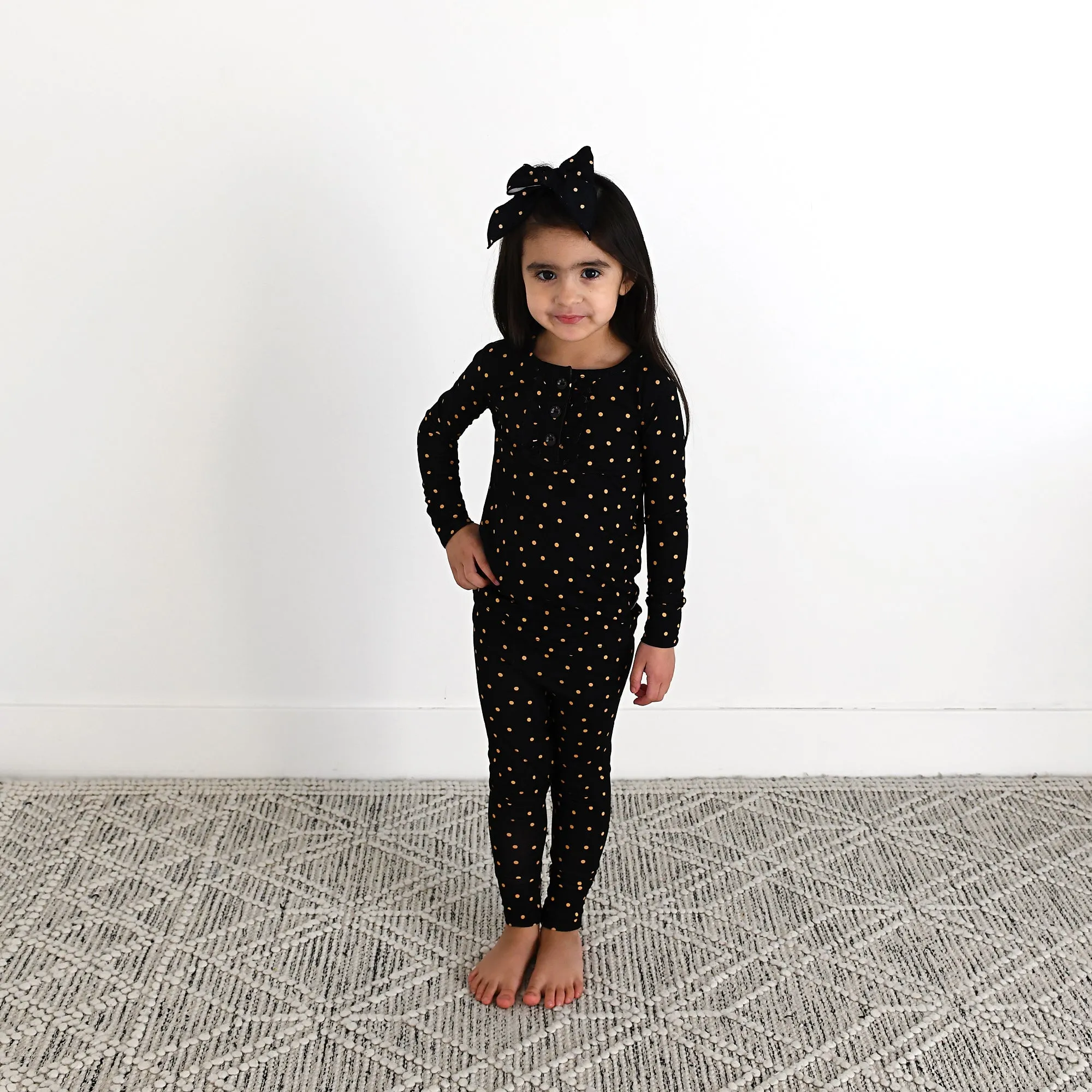 Hope Gold Dot CLIP BOW