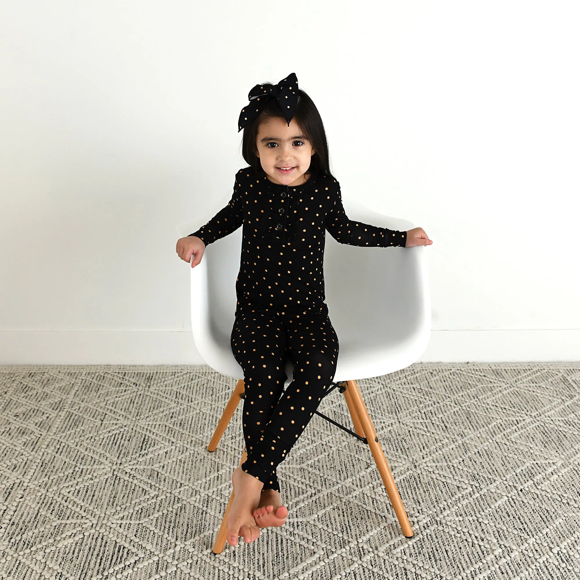Hope Gold Dot CLIP BOW