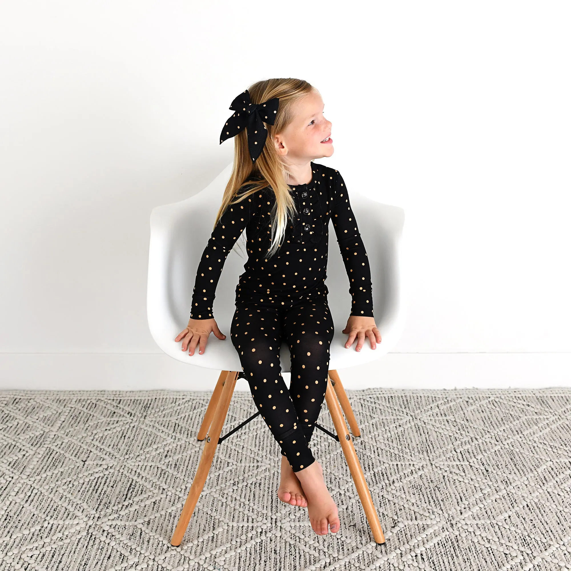 Hope Gold Dot CLIP BOW