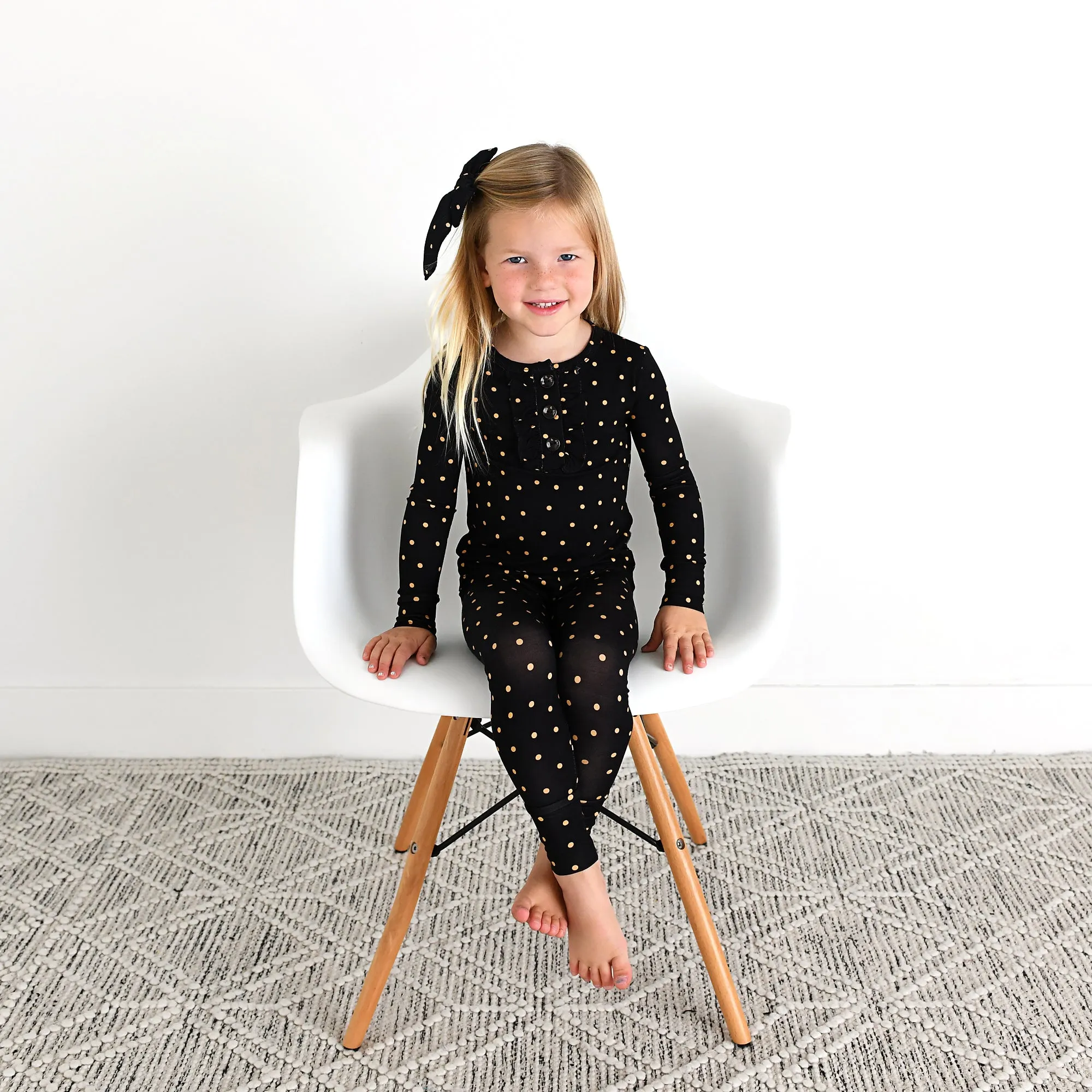 Hope Gold Dot CLIP BOW
