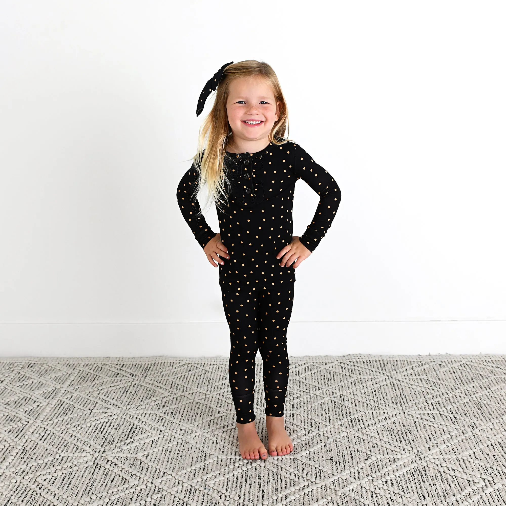 Hope Gold Dot CLIP BOW