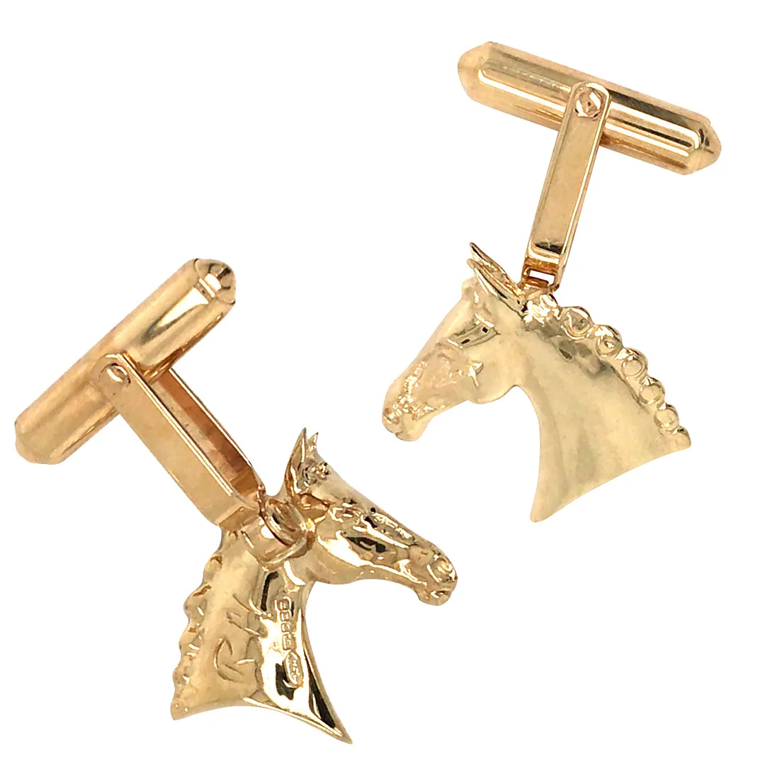Horse Head Cuff Links