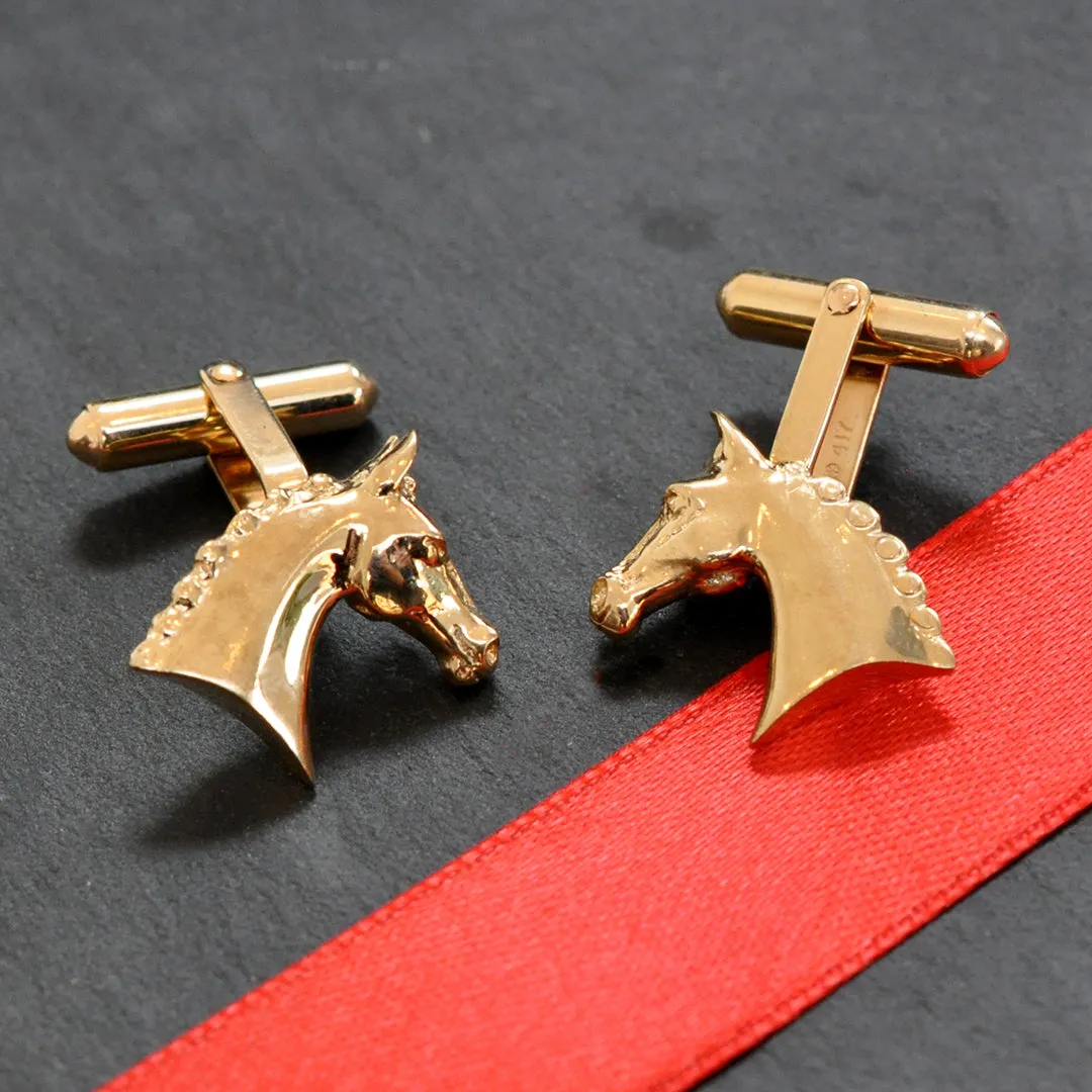 Horse Head Cuff Links