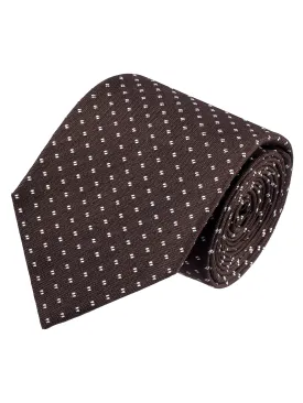 ISAIA Brown Dots Tie