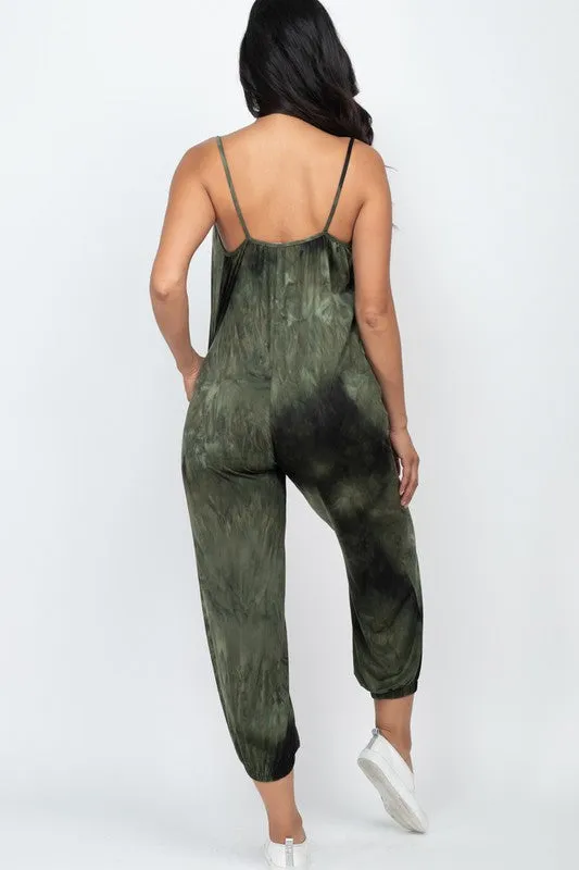 Lei Tie Dye Jumper in Olive