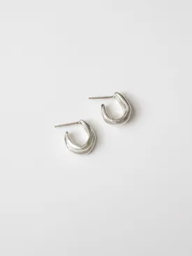 Maeve Hoops in Sterling Silver