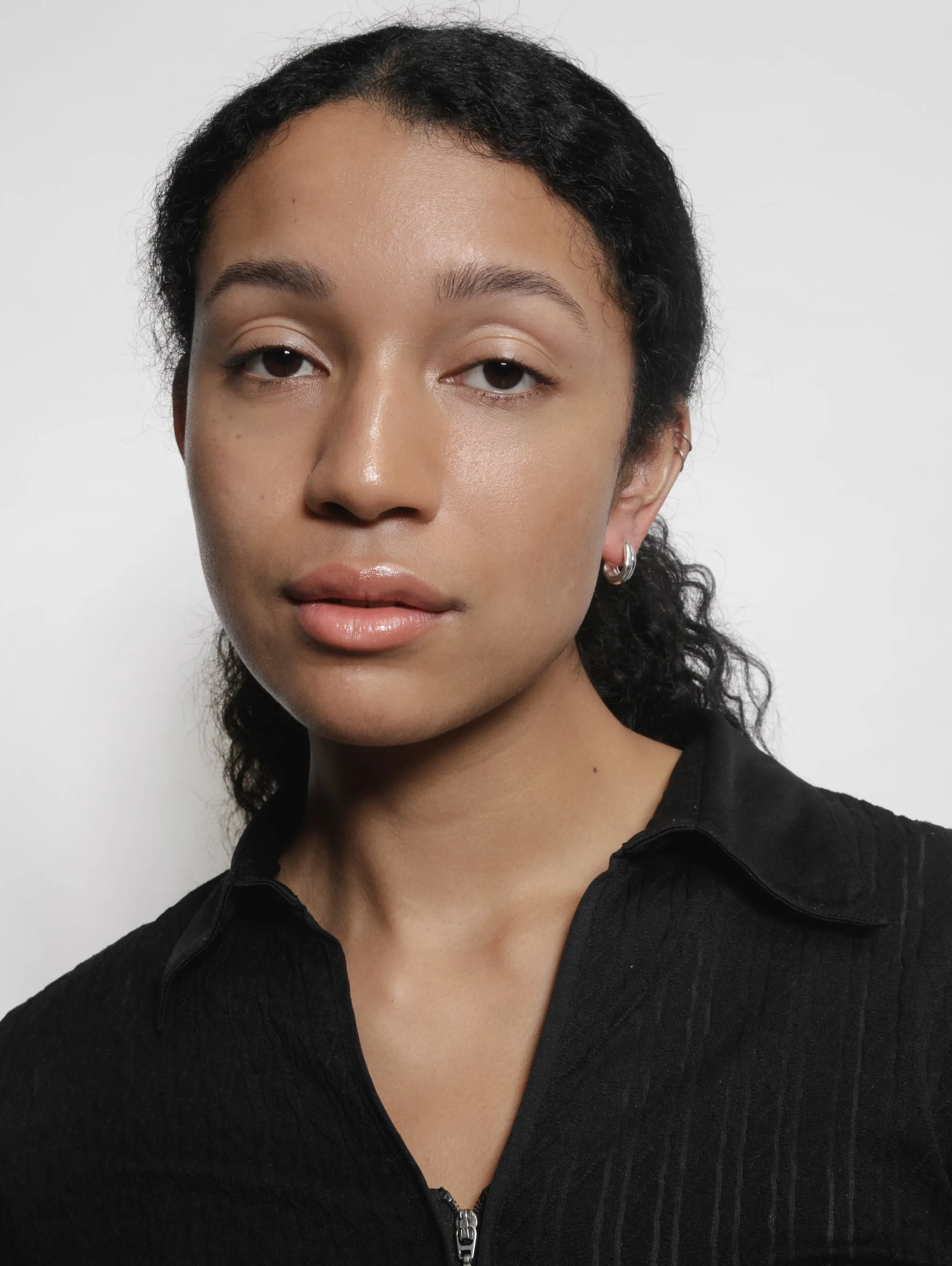 Maeve Hoops in Sterling Silver