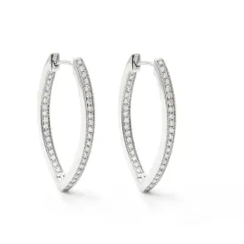 Marquis-diamond earrings