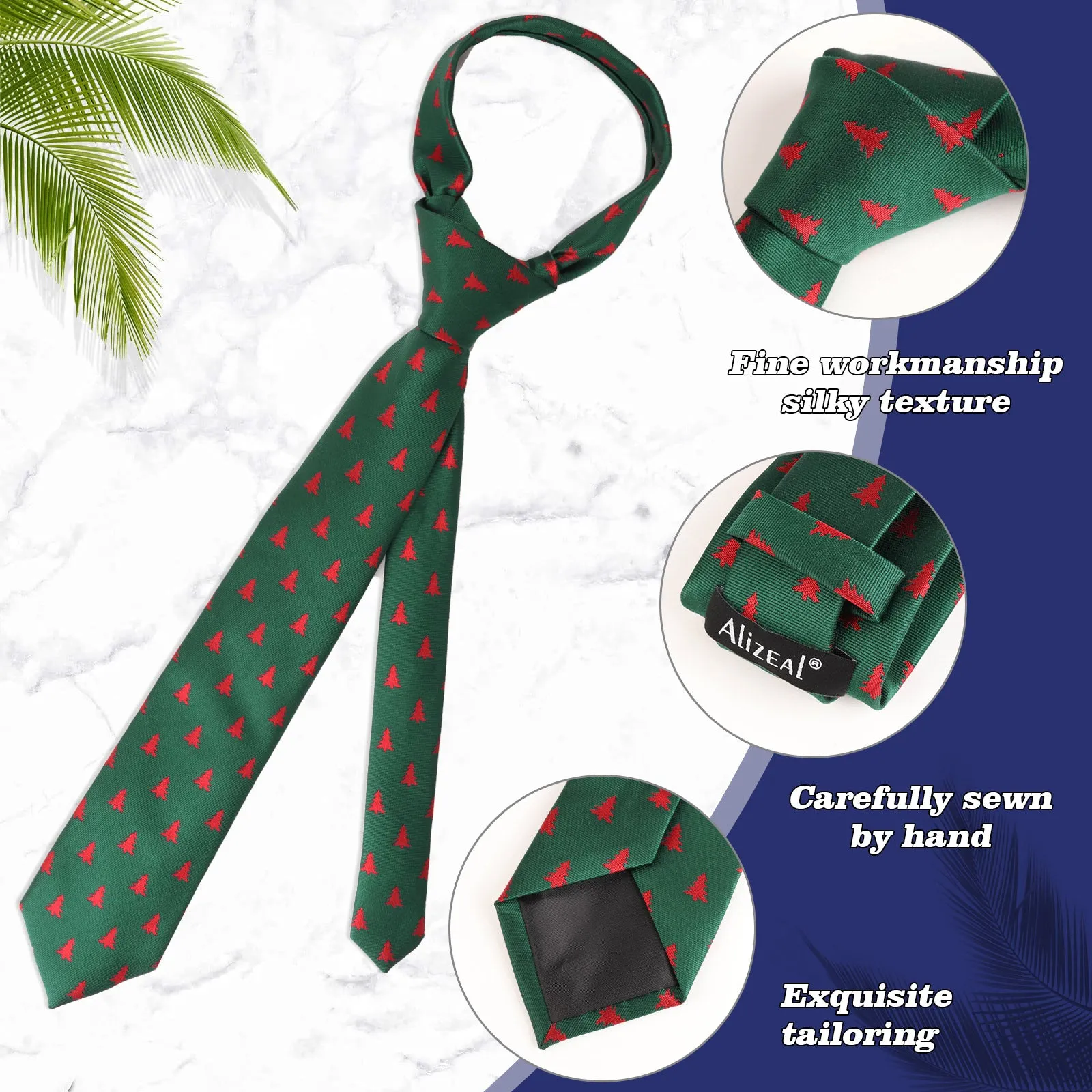 Men's Christmas Series Neckties Regular Size-075