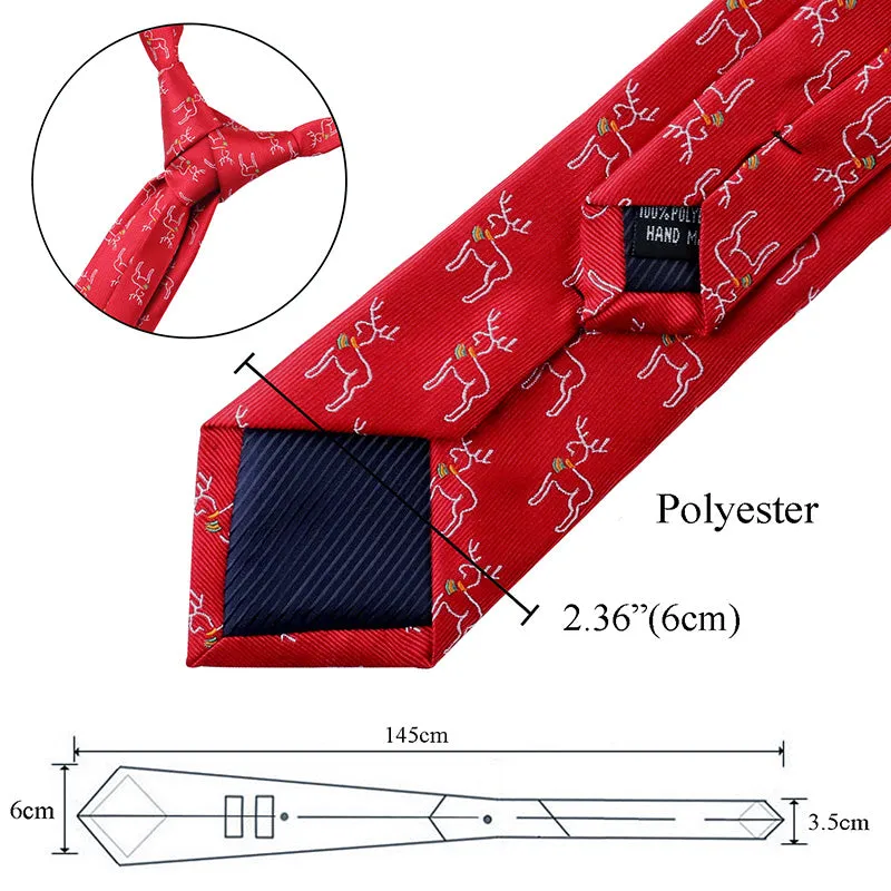 Men's Christmas Series Neckties Regular Size-075