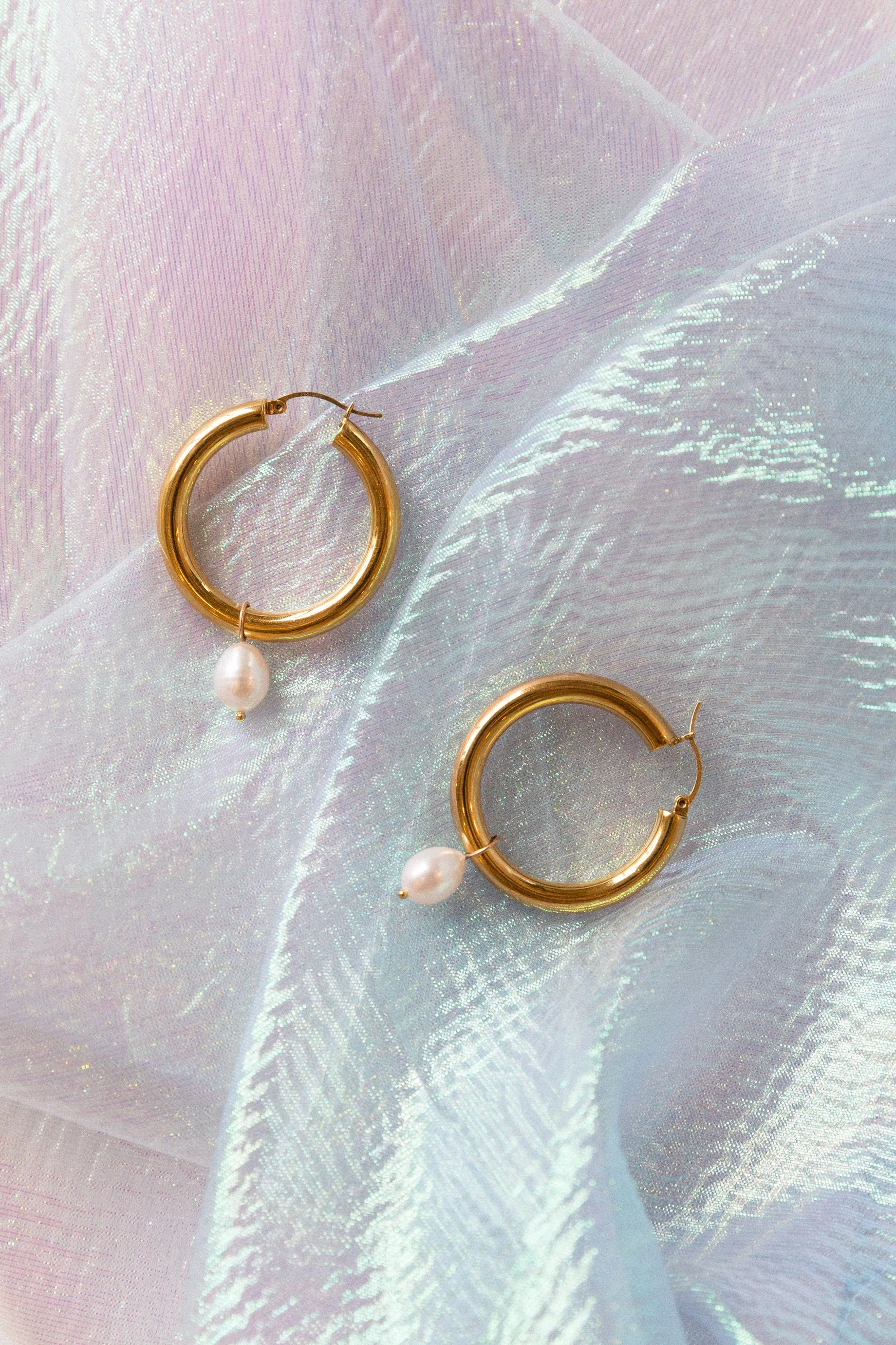 Pearl Charms for Hoop Earrings