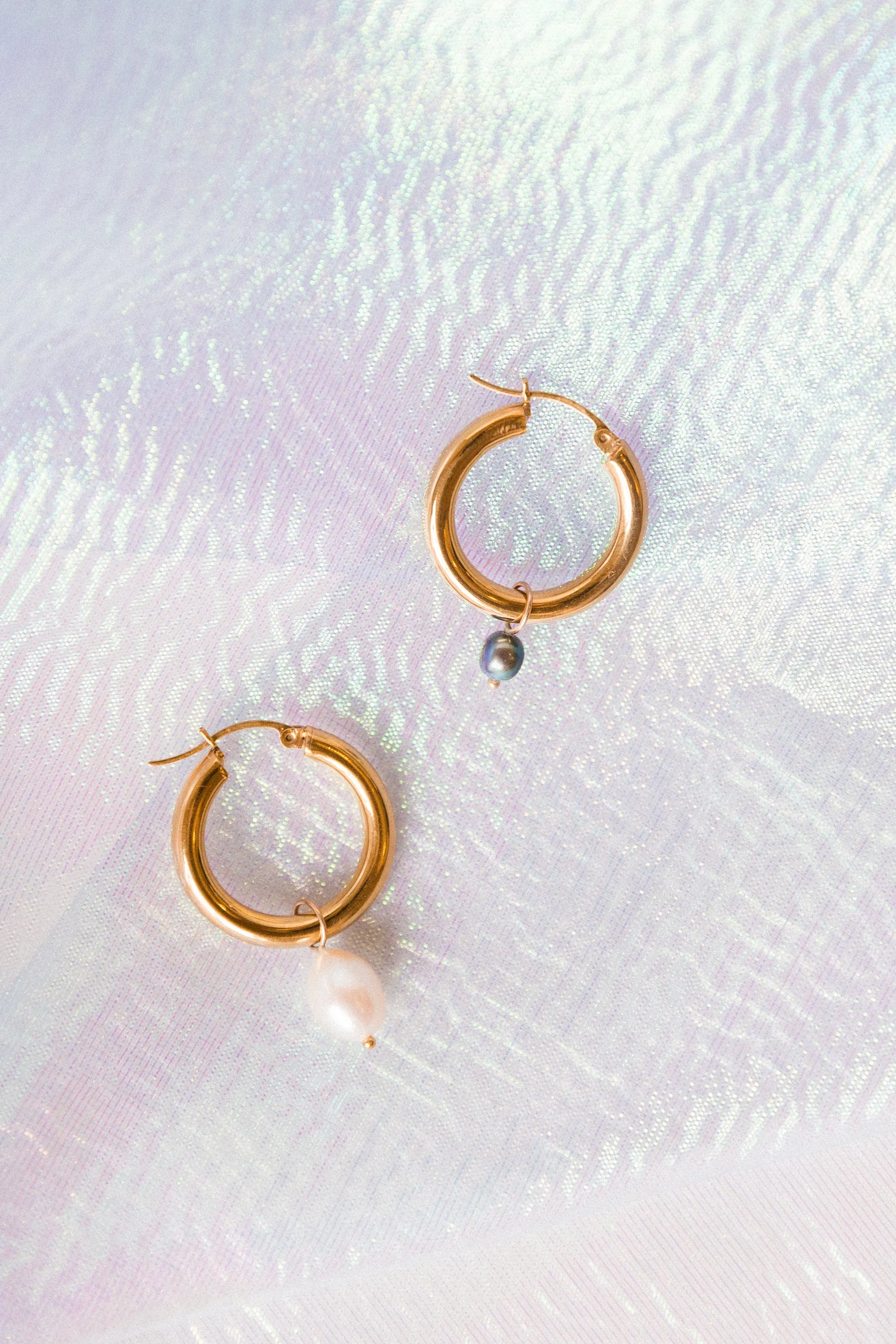 Pearl Charms for Hoop Earrings