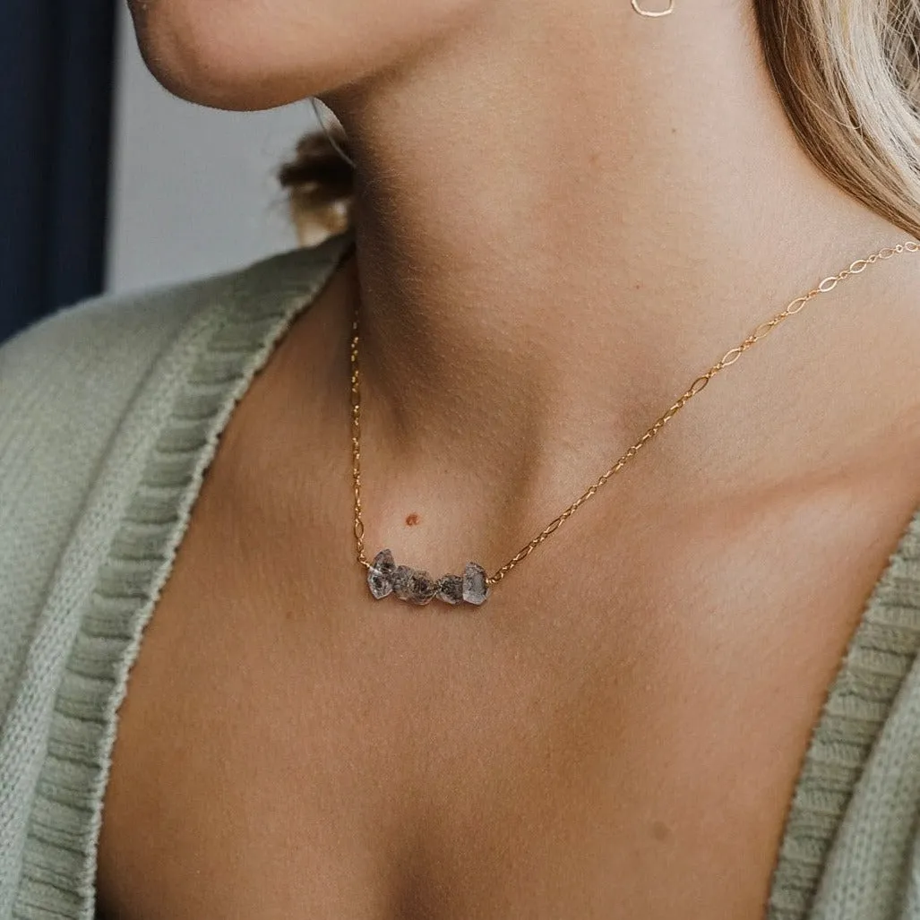 Quartz Gemstone Necklace Layering Necklace
