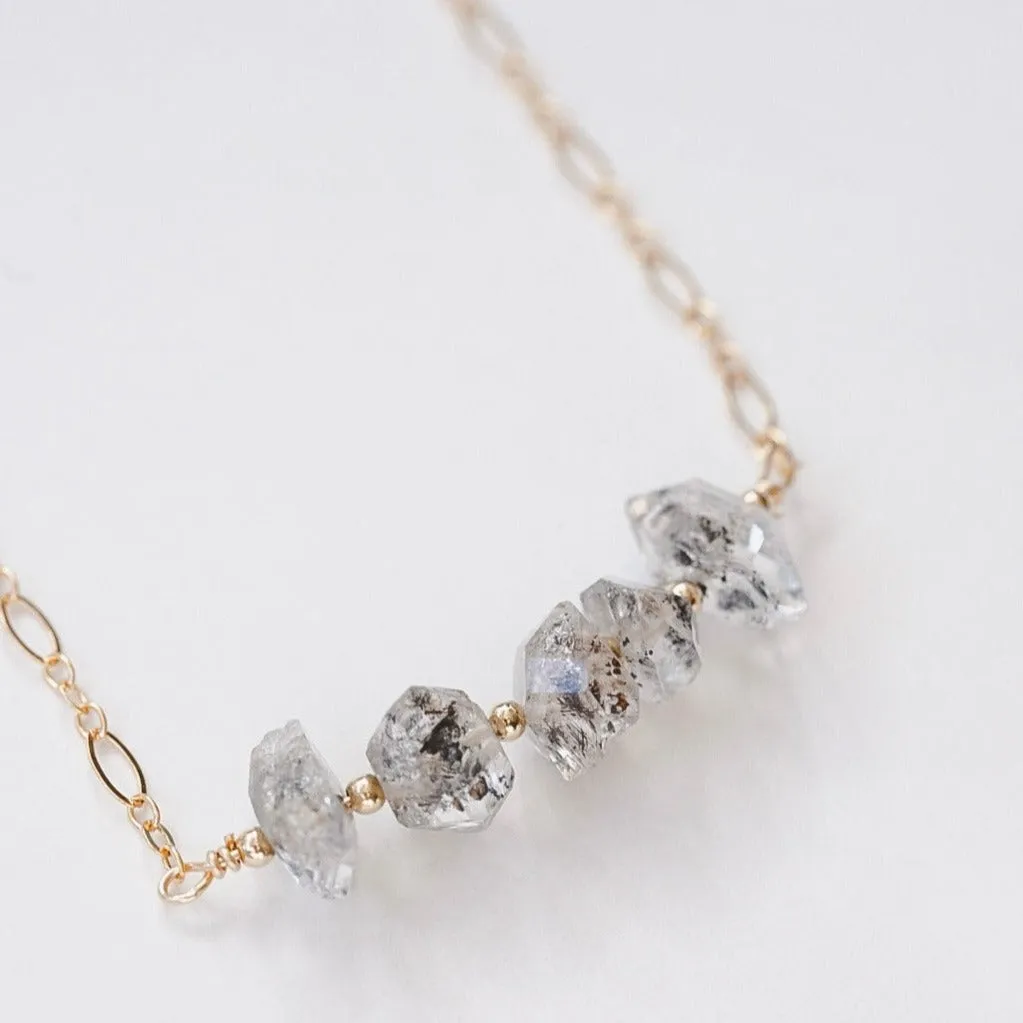 Quartz Gemstone Necklace Layering Necklace