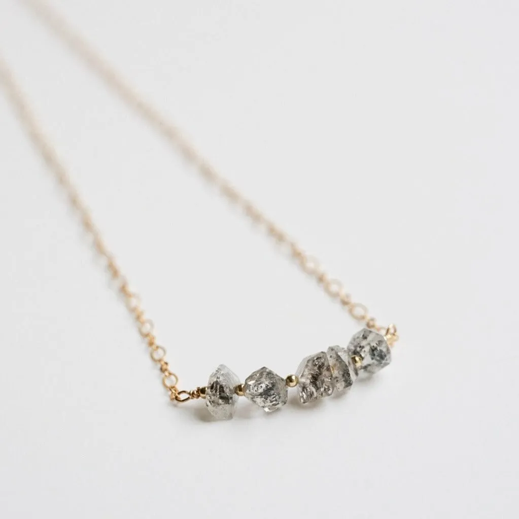 Quartz Gemstone Necklace Layering Necklace