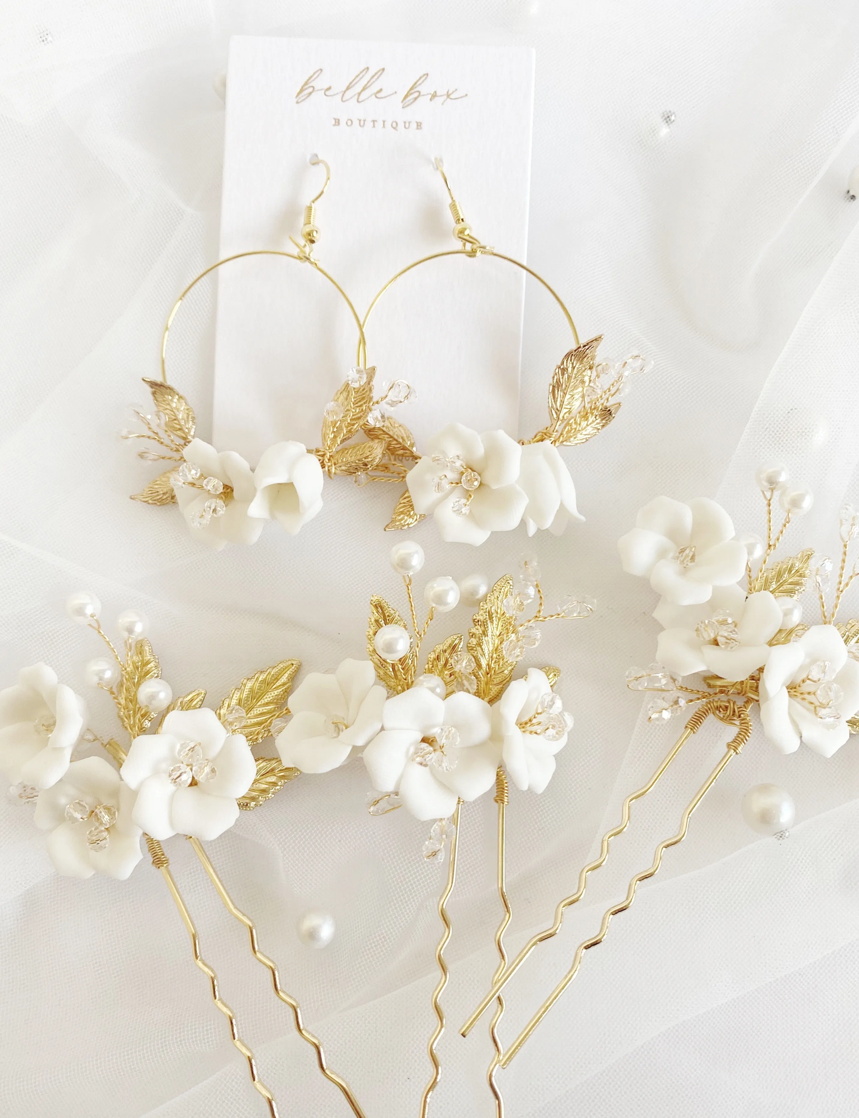 Rayne Pins & Hoop Set