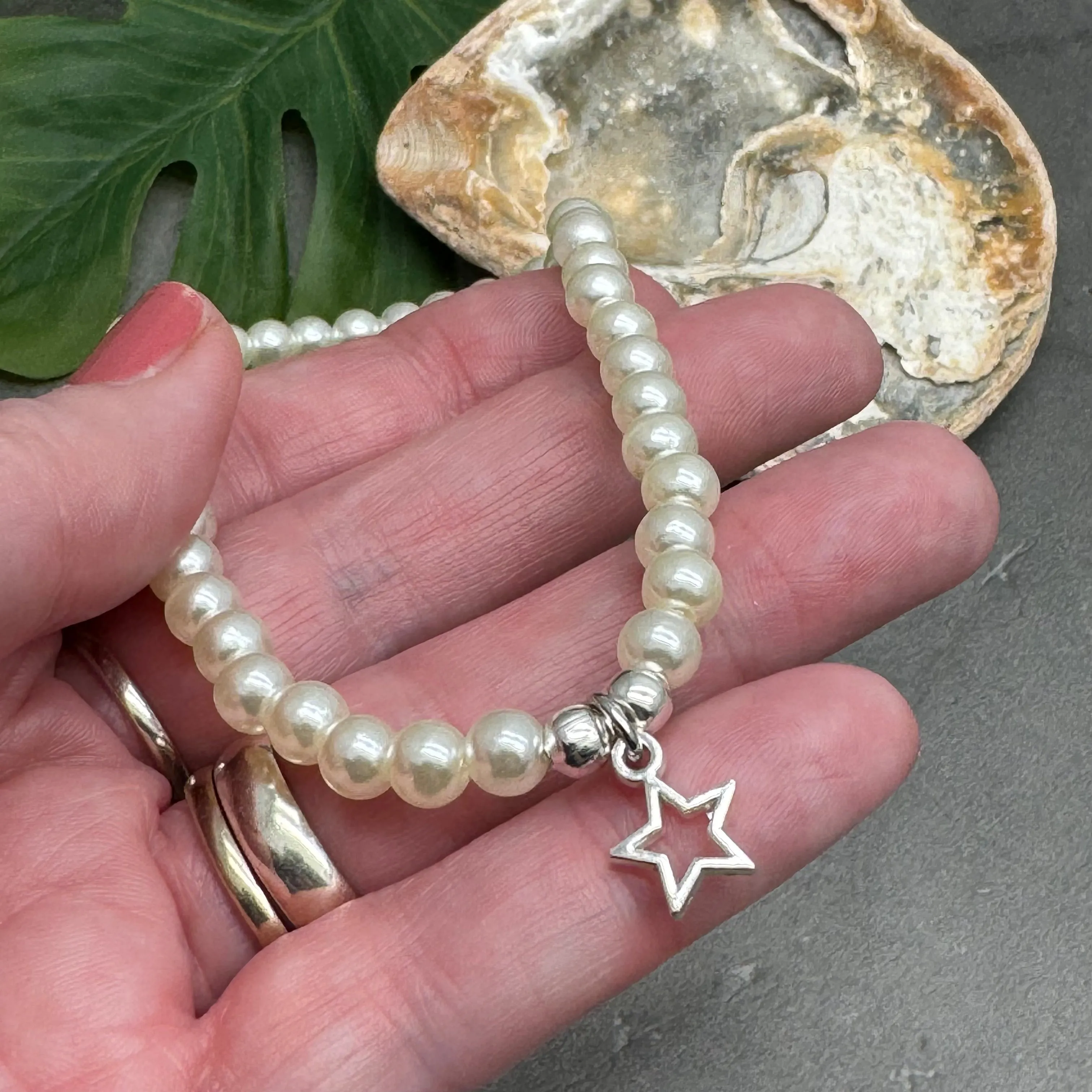 Small Star Acrylic Bead Anklet - Colour Choice