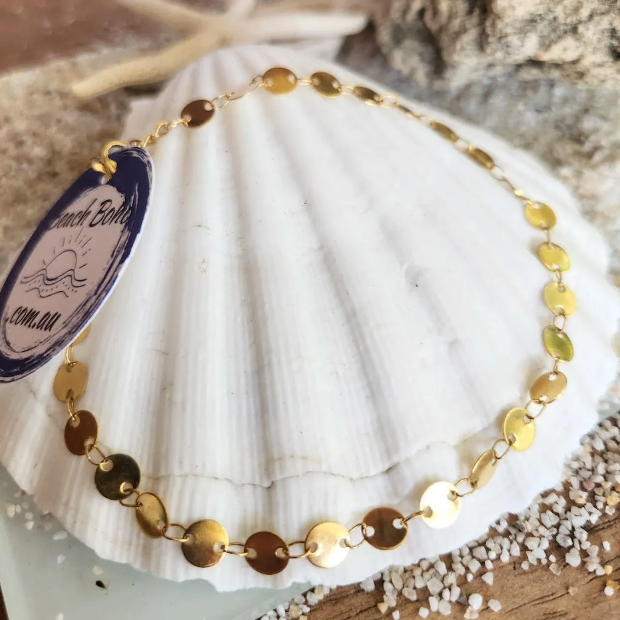 SPARA SINGLE GOLD - WATERPROOF BEACH BOHO ANKLET