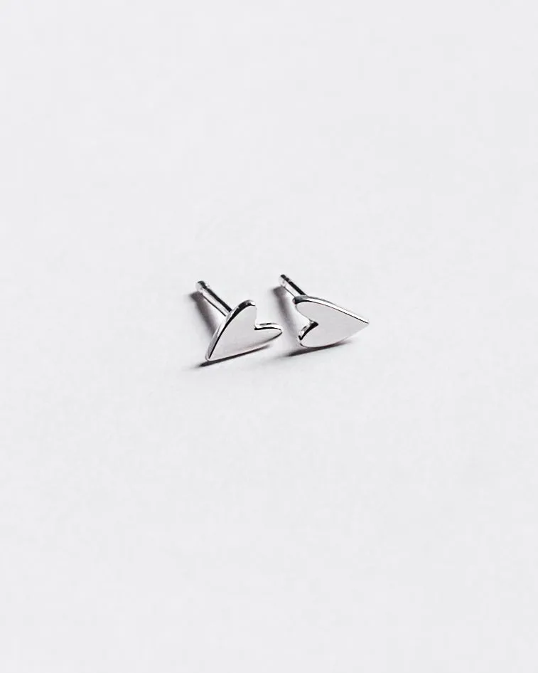 The Heart Stud Earrings