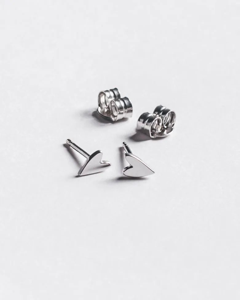 The Heart Stud Earrings