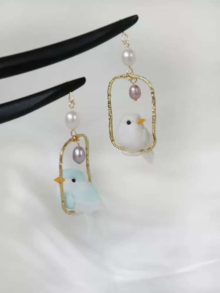 Tiny Tweet Bird Hairpin Sticks