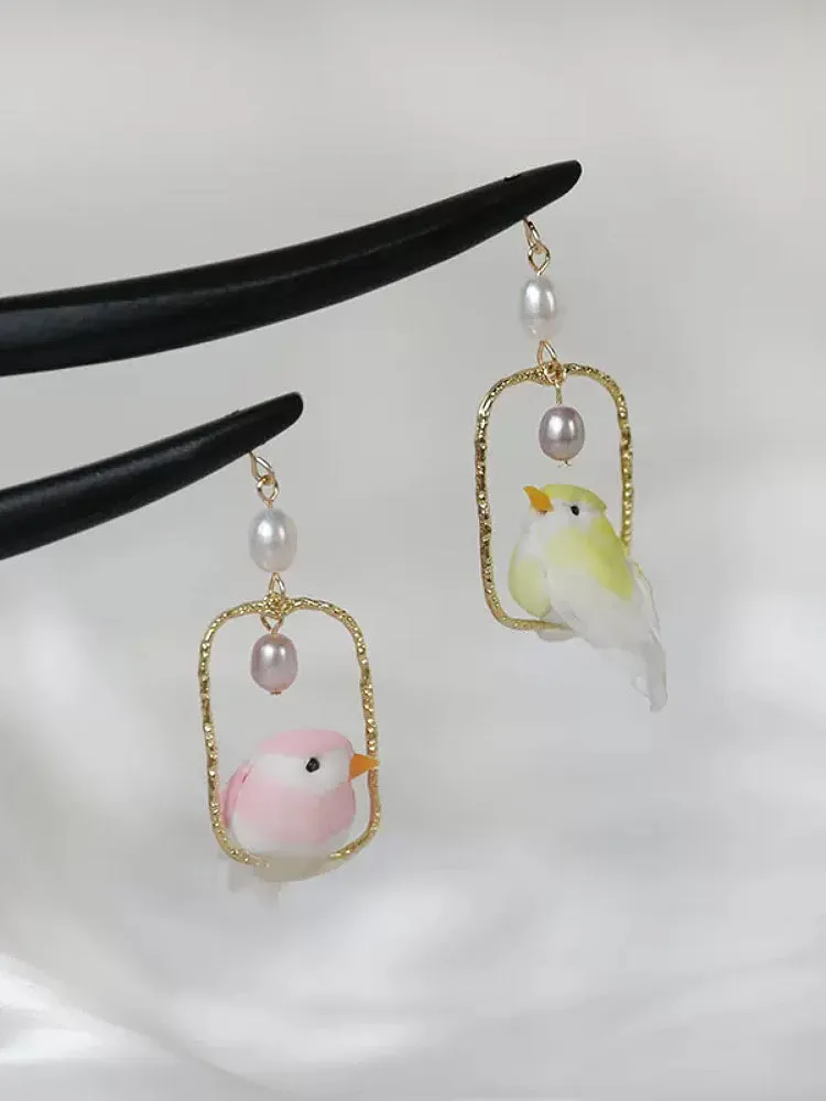 Tiny Tweet Bird Hairpin Sticks
