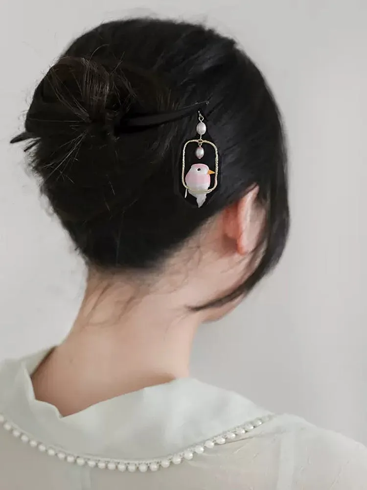 Tiny Tweet Bird Hairpin Sticks