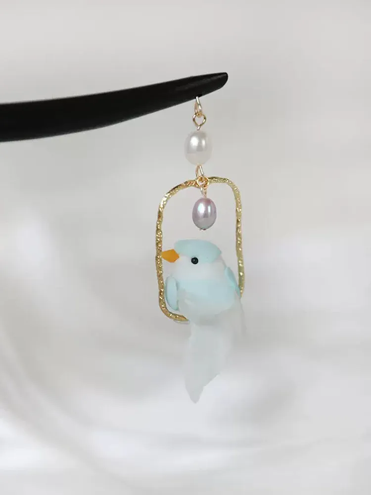 Tiny Tweet Bird Hairpin Sticks