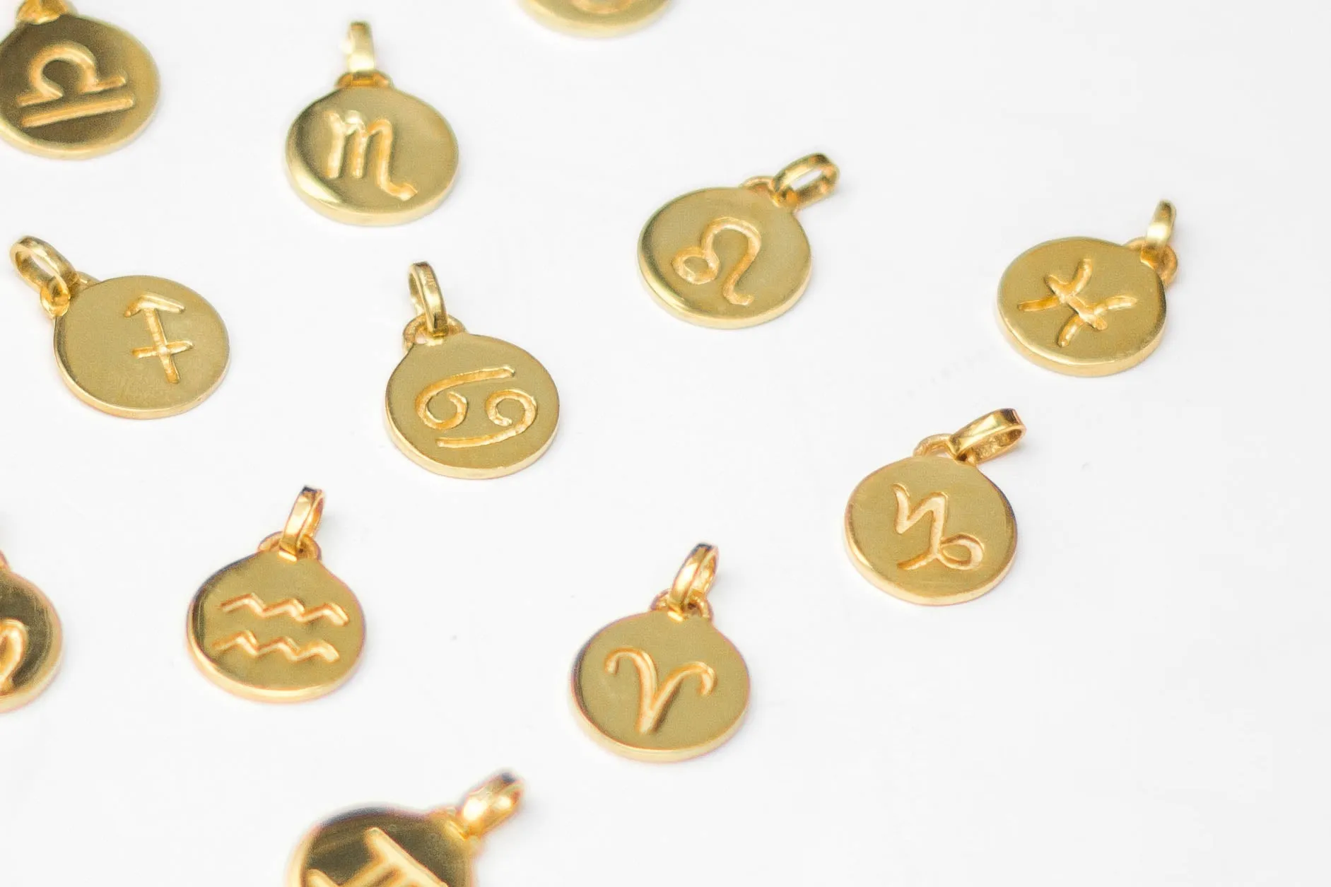 Virgo Necklace, Solid Gold