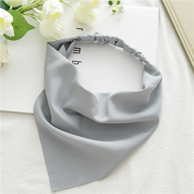 Women's Scarf Macaron Color Elastic Band Elastic Triangular Binder Hair Accessories