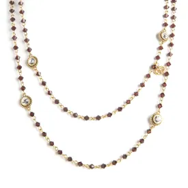 Wrap - 4mm Bicone Burgundy